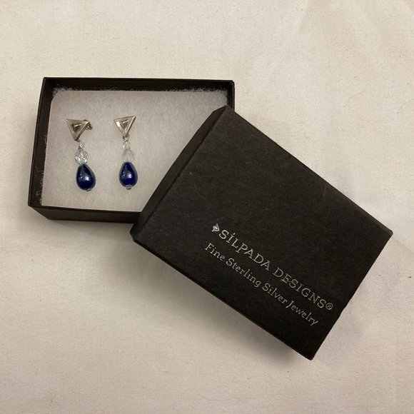 Silpada Jewelry Silpada Sterling Rare Logo Drop Earrings Poshmark